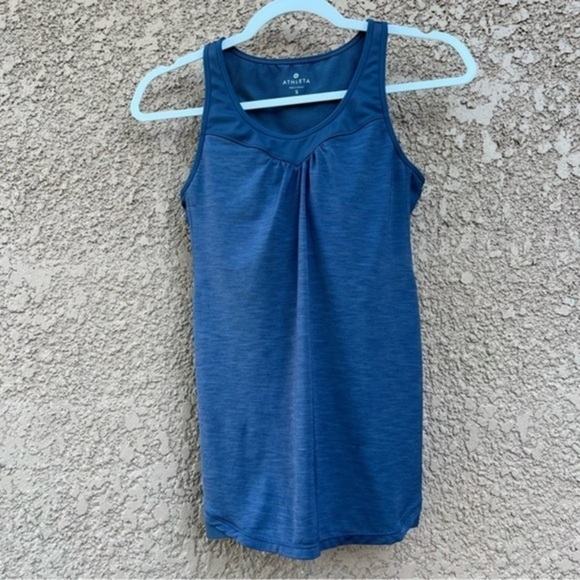Athleta Shirt Size Small Womens Gel Mesh Supercharged Tank Top with built in bra - Picture 1 of 11